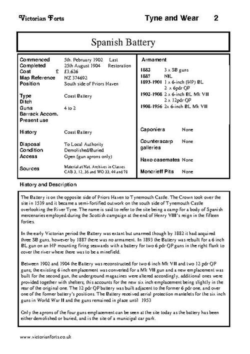 Spanish Battery datasheet